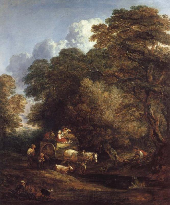 Thomas Gainsborough The Maket Cart France oil painting art